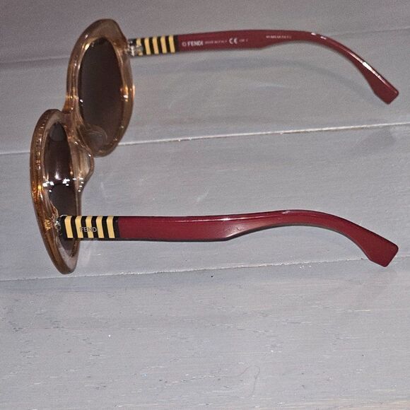 Fendi Pequin Oversize Brown Shaded Lens Acetate Sunglasses FF 0073/F/S NZOJ6 main image 9